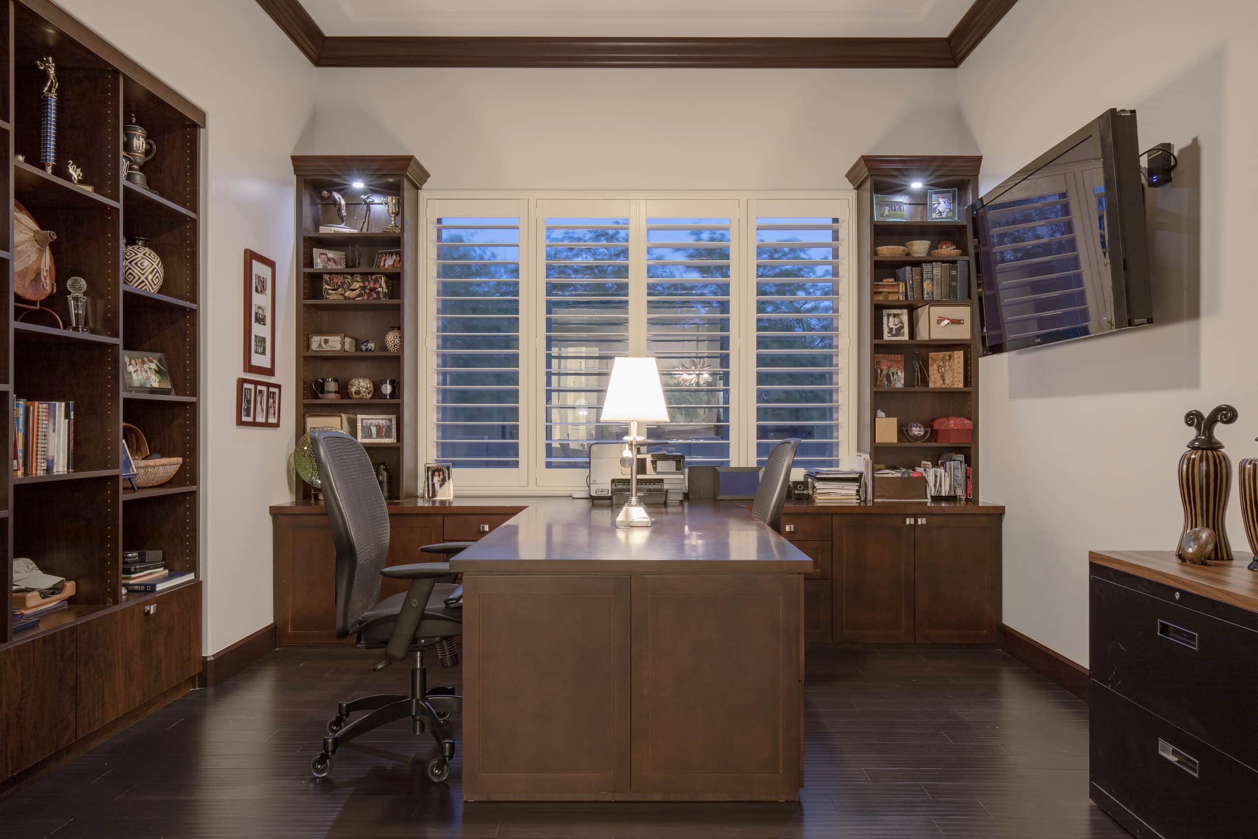 renovated office by Rosie Right Remodeling
